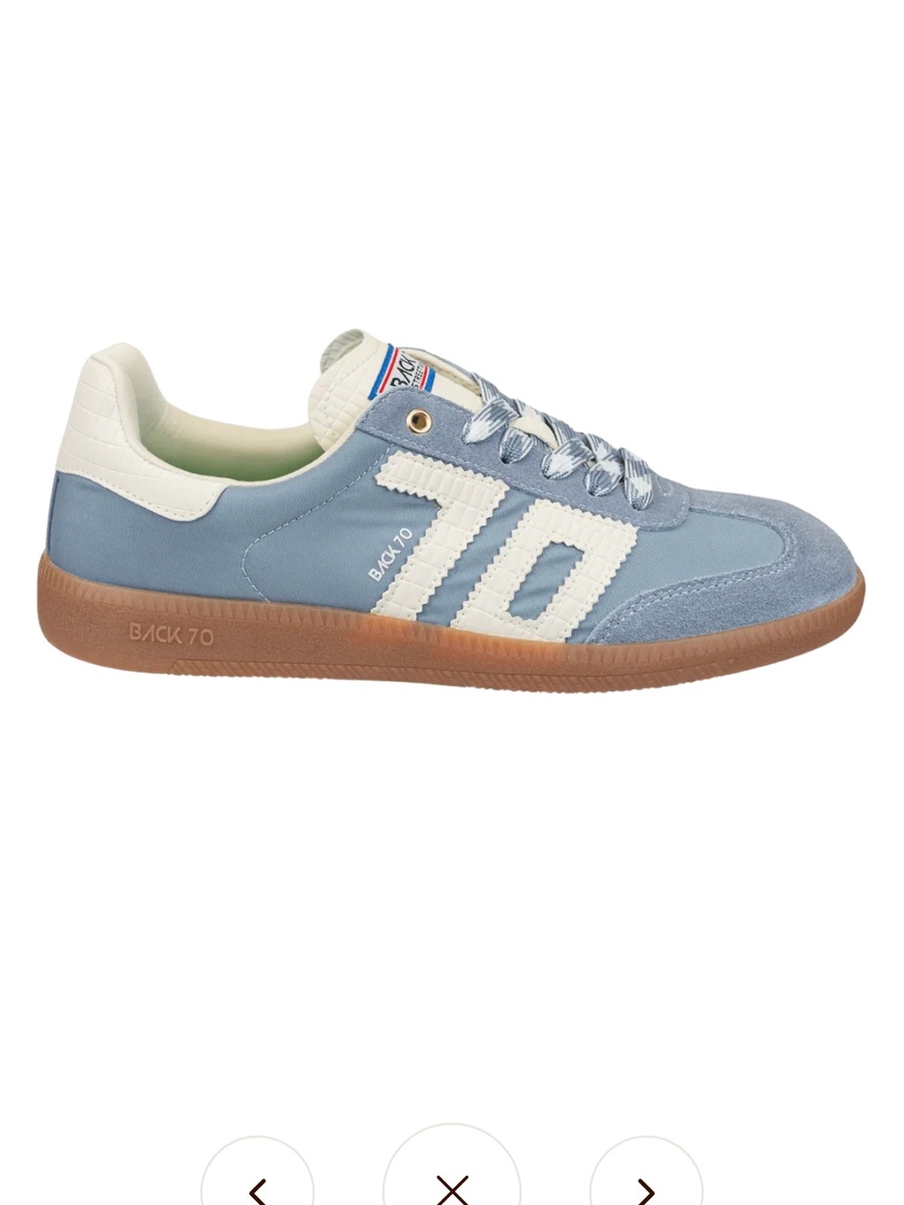 Back To 70 Light Blue & White Low-Top Sneaker